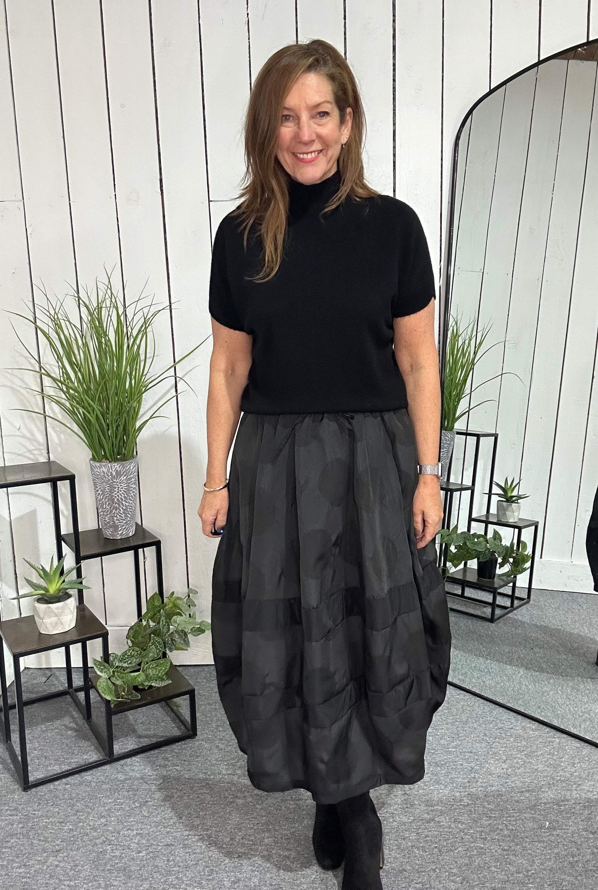 Puff Ball Taffeta Skirt