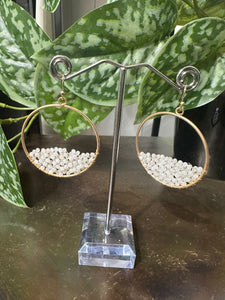 Envy Bead Hoop Earrings