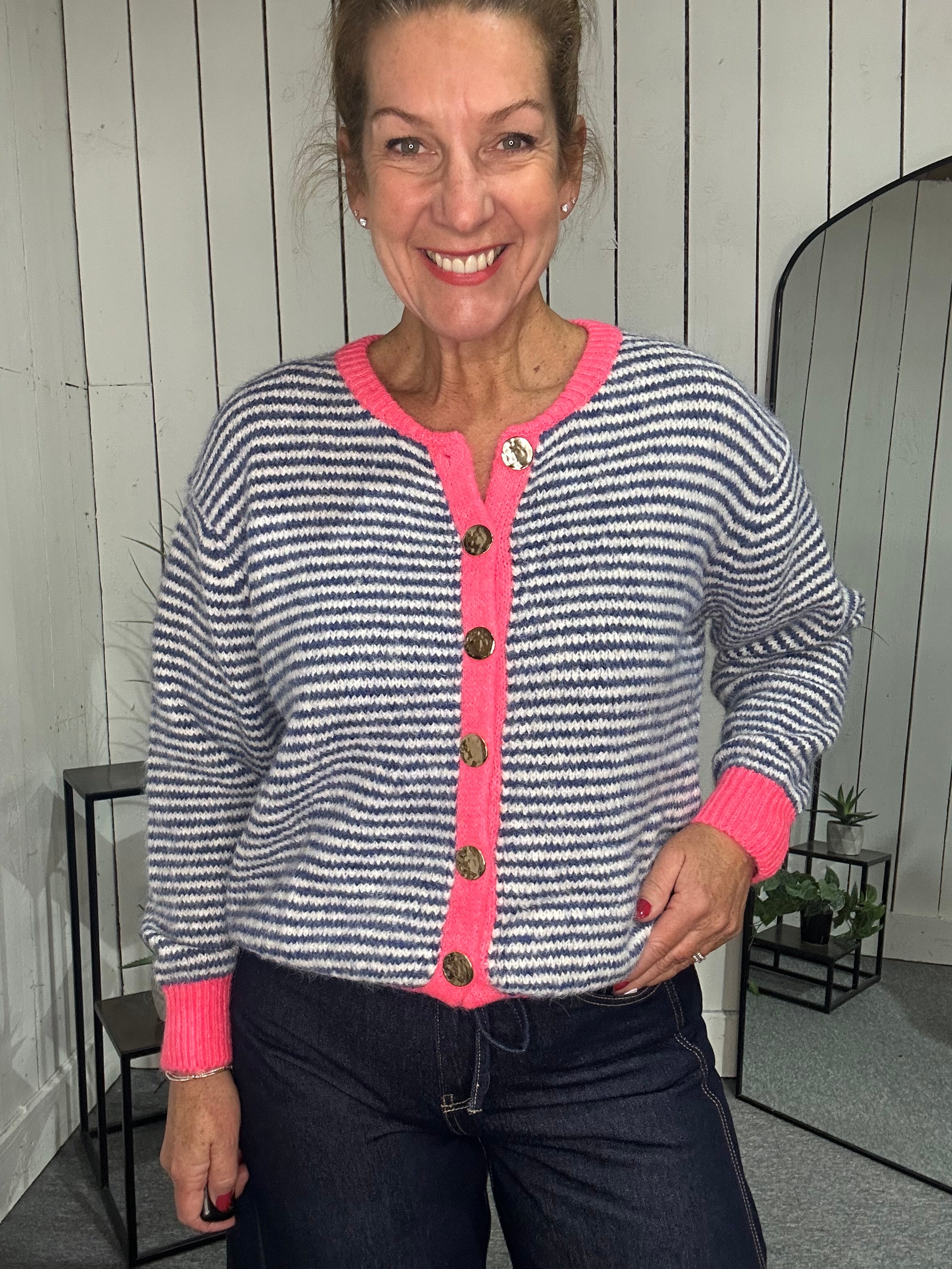 Joel Striped Cardigan