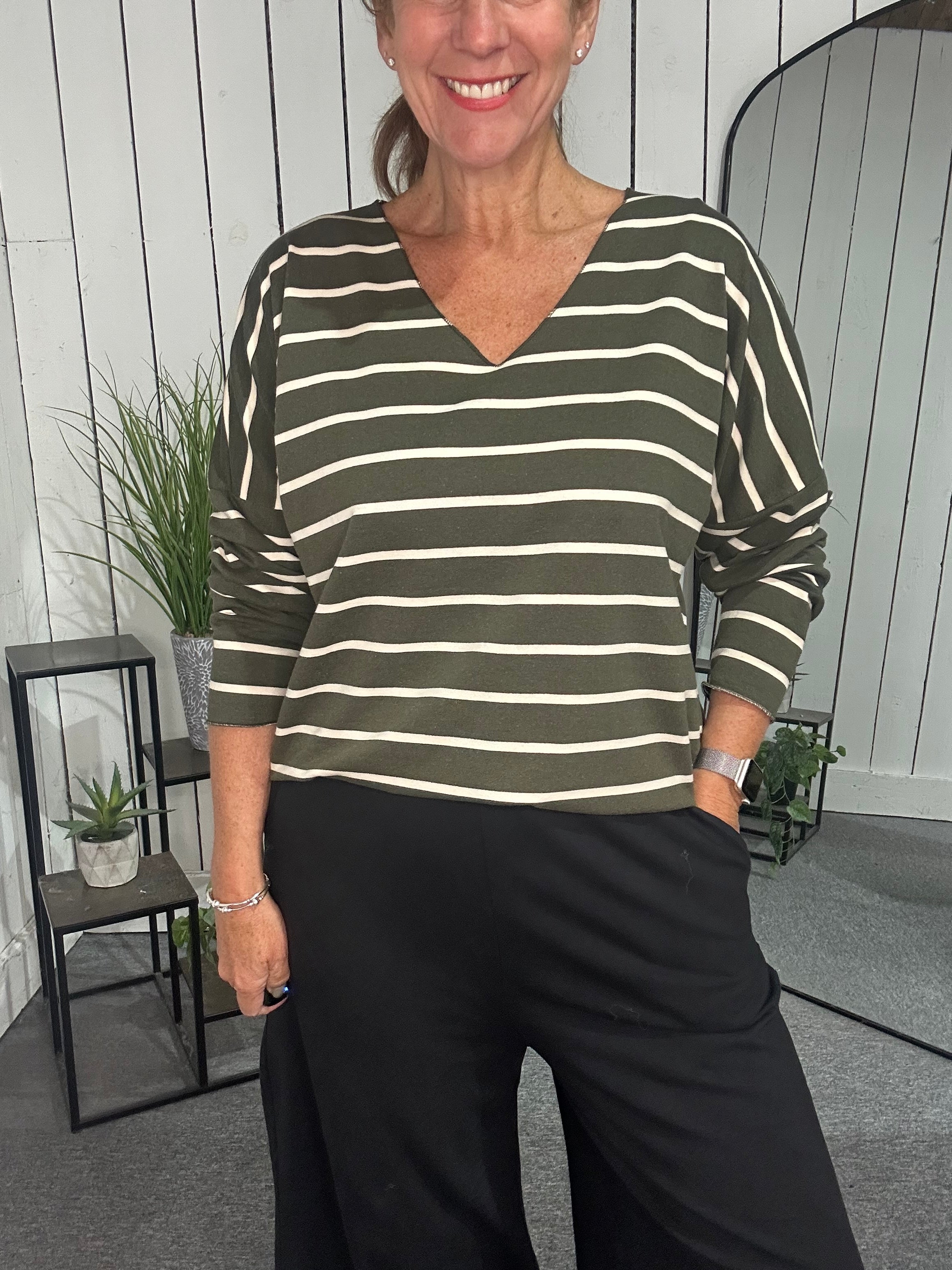 Sat Saver 30/8 Stripe Sweat