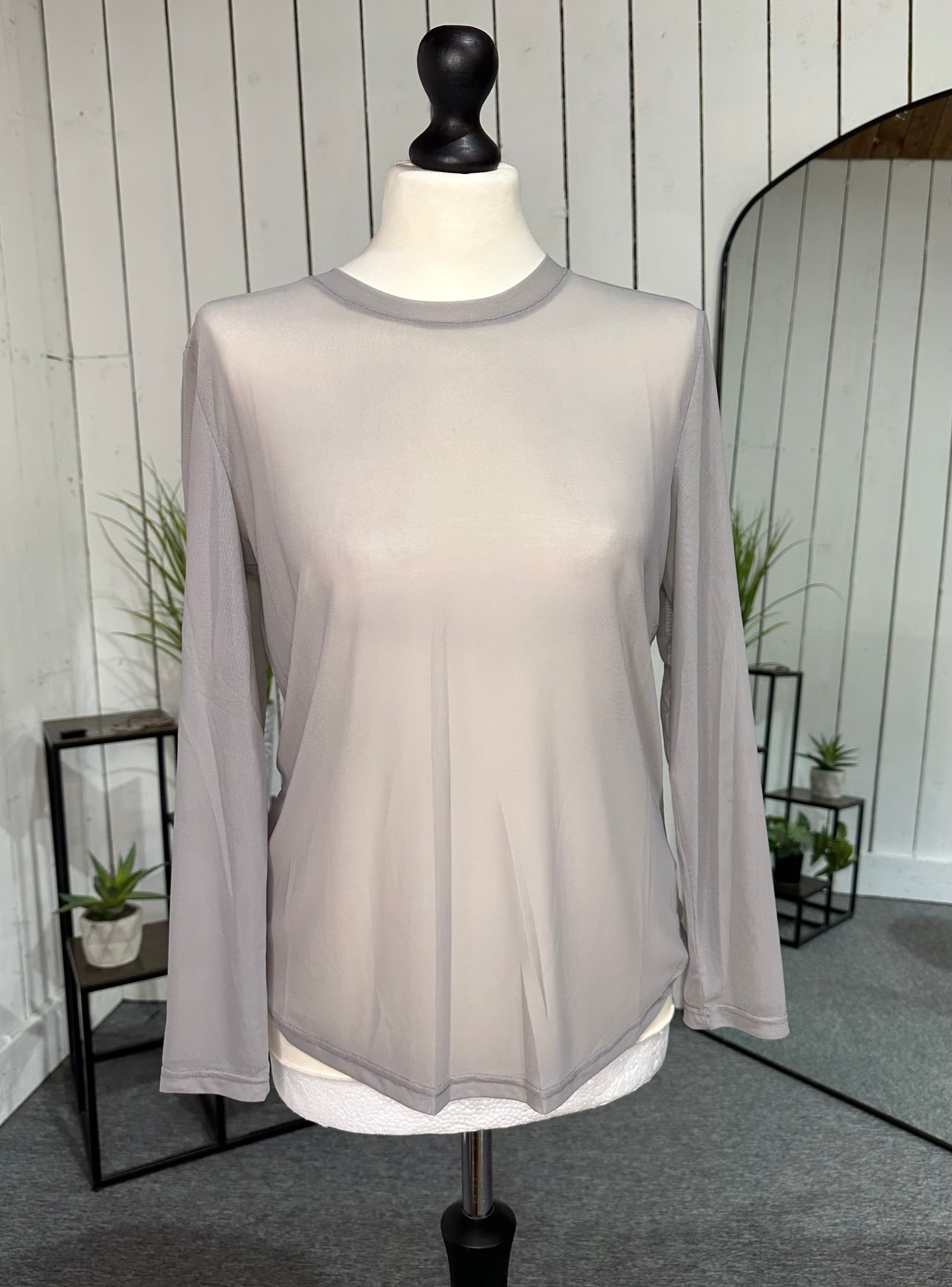 Basic sheer top