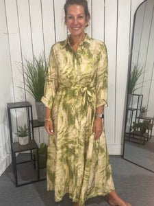 Marble Shirt Dress