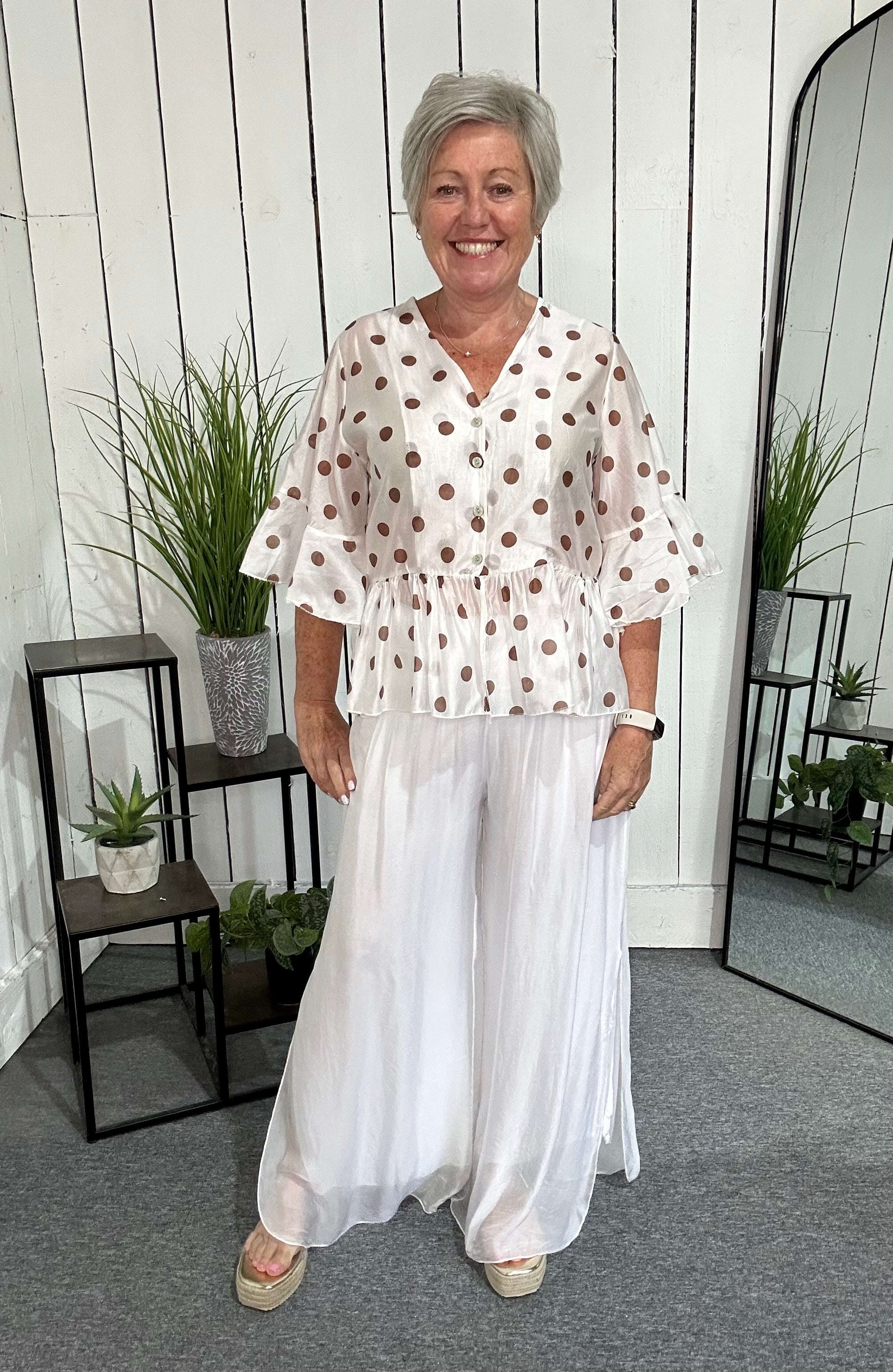 Silky Split Trousers