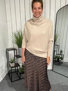 Erika Asymmetric High Neck Jumper