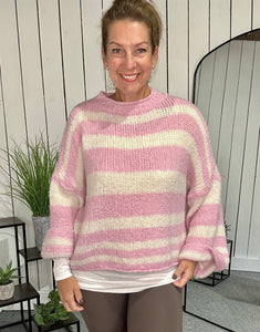 Oversized Striped Knit