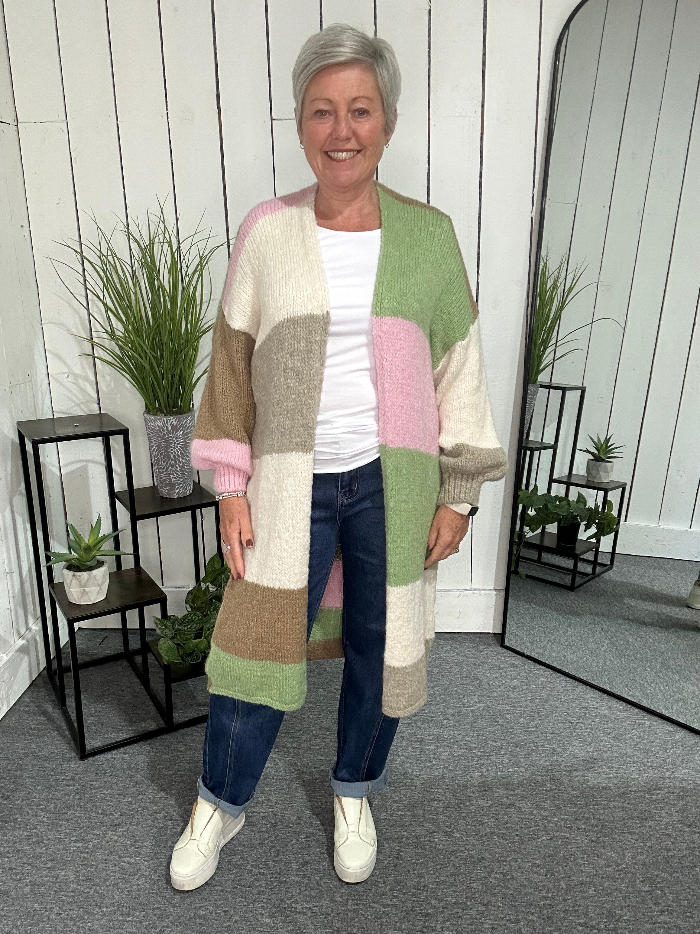 Long Stripe Cardigan