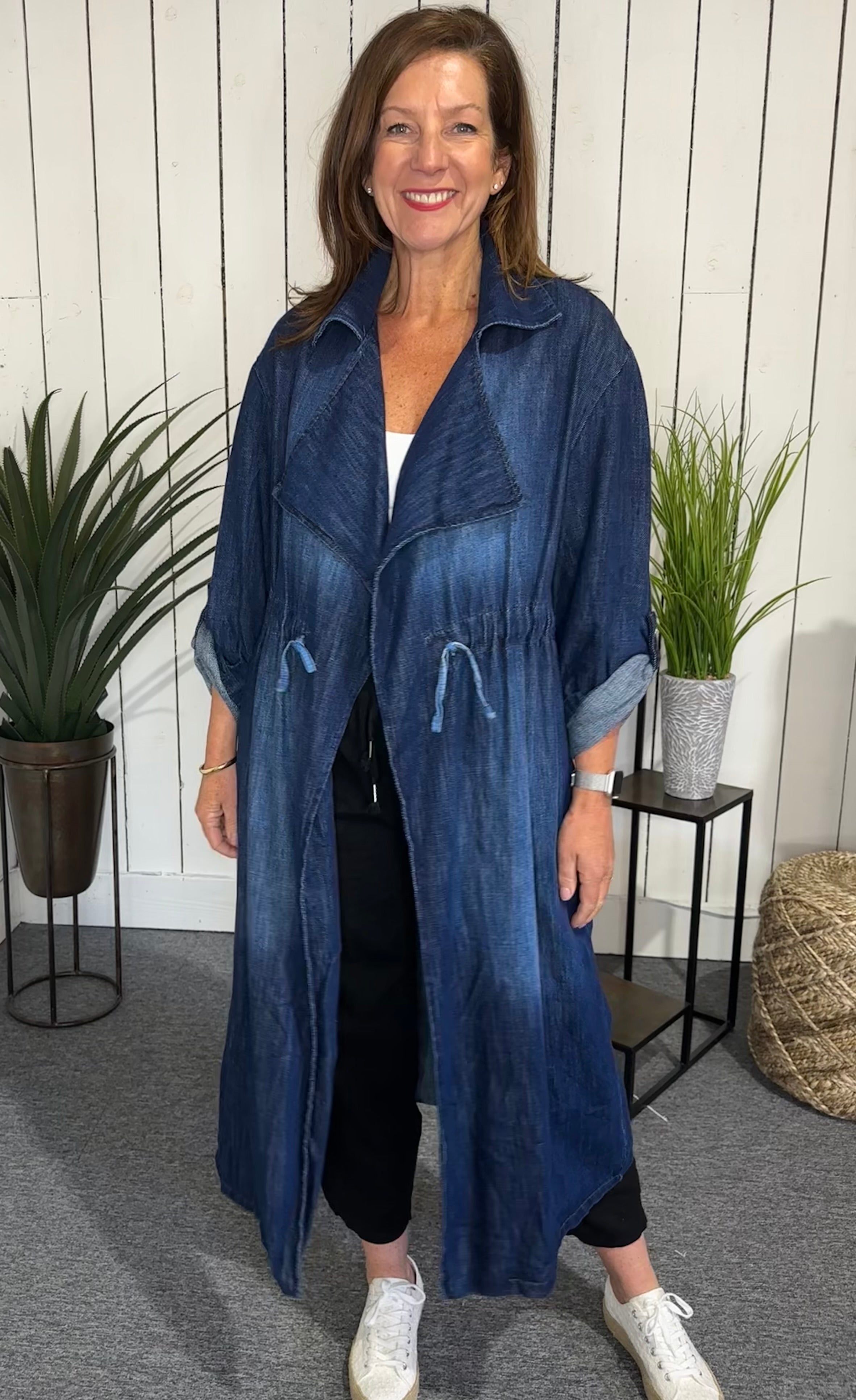 Denim Duster Coat