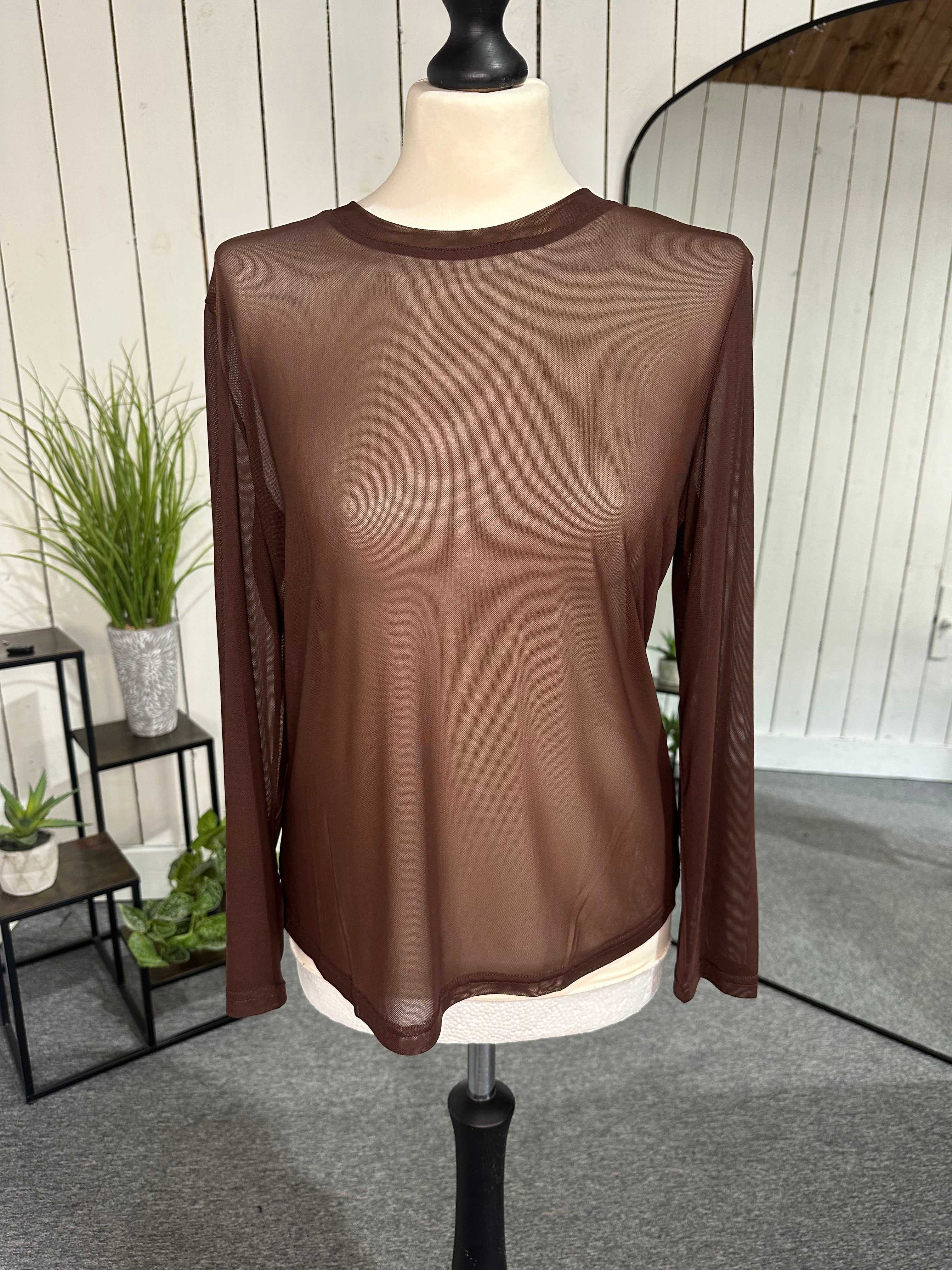 Basic sheer top