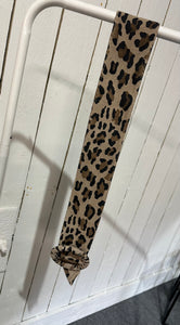 Wide Leopard Leather Belt