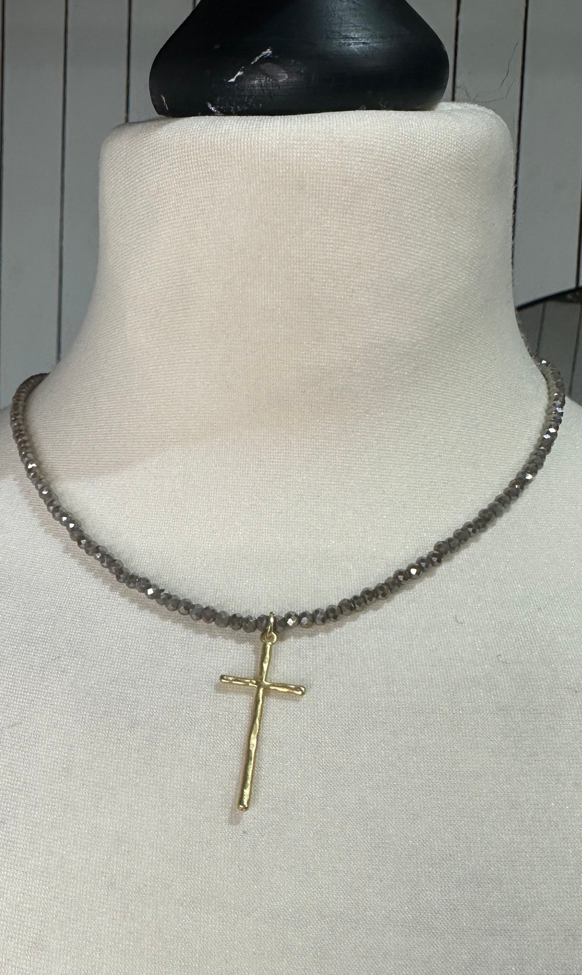 HT Fine Cross Necklace