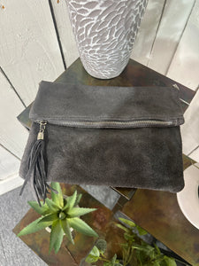 Suede Clutch