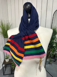 Zelly Pull Through stripe scarf