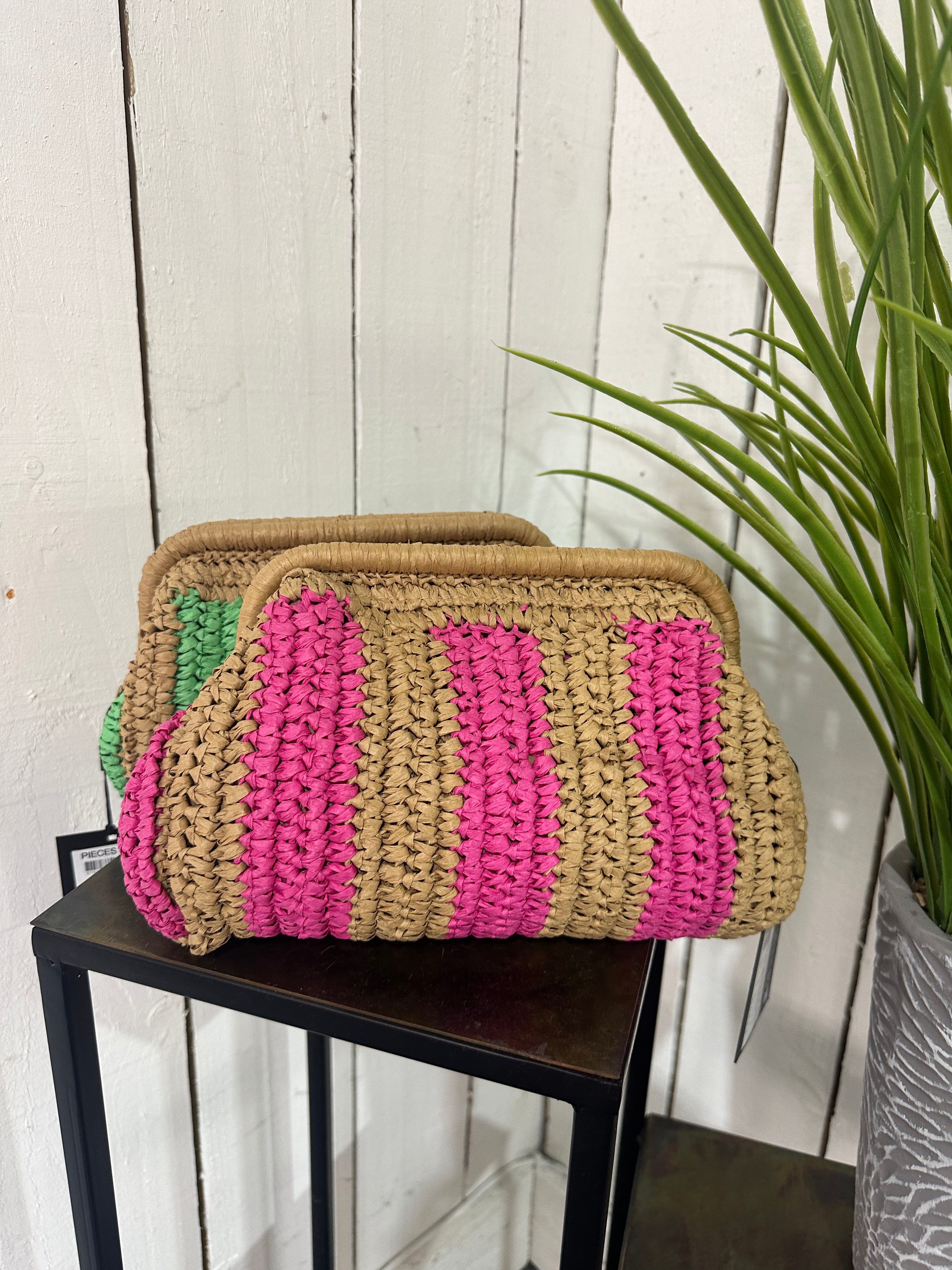 Raffia Clutch Bag