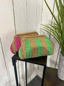 Raffia Clutch Bag