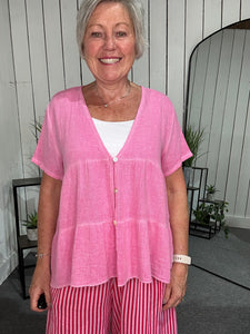 Lanza Button Tiered Top